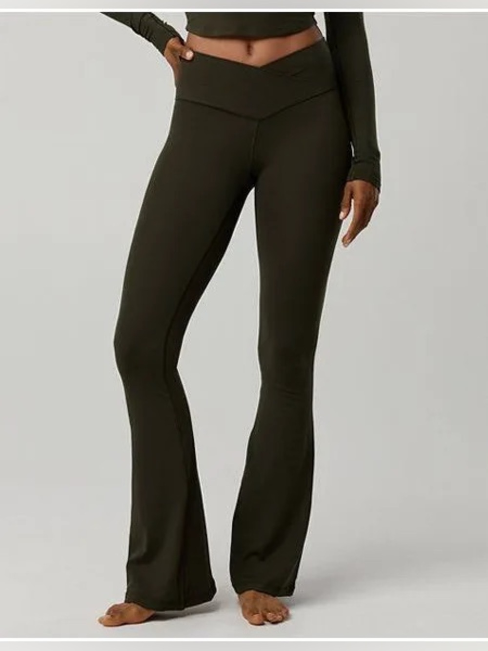 OFFLINE By Aerie Real Me High Waisted Crossover Flare Legging